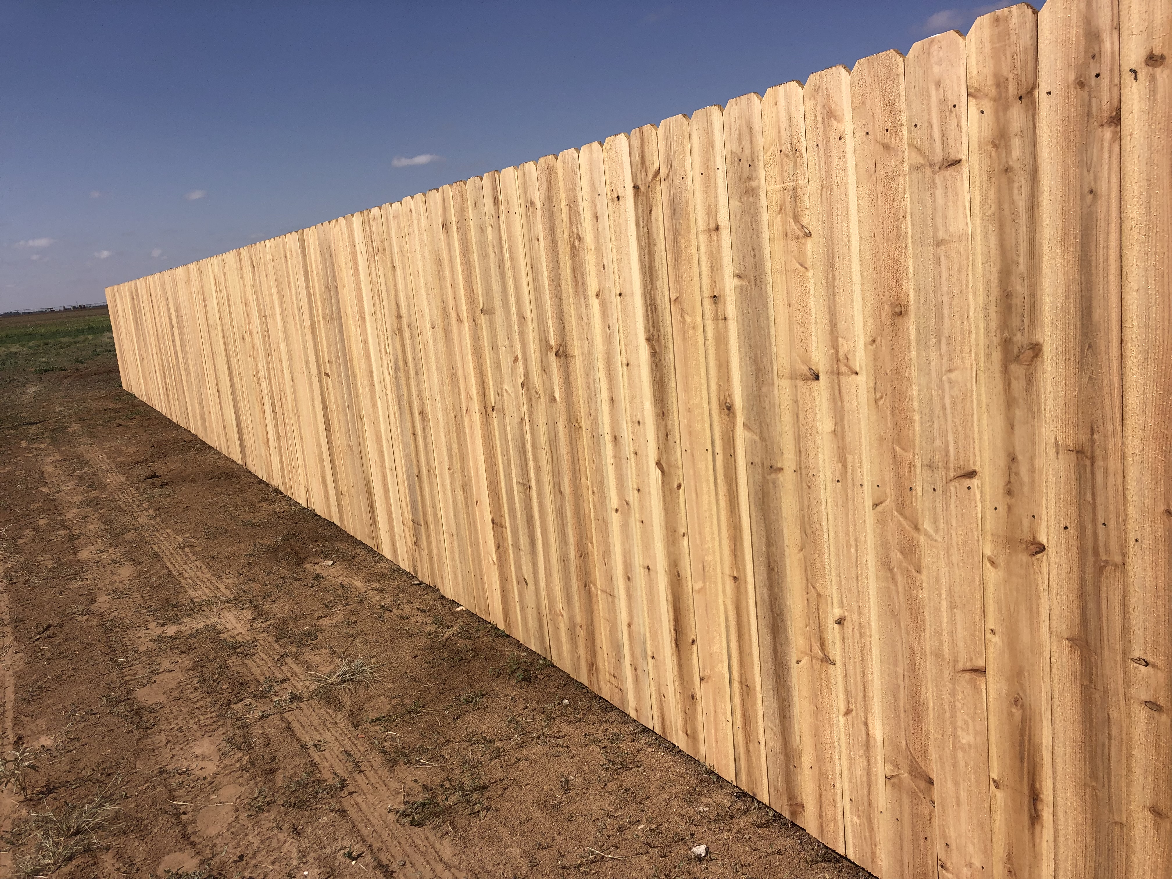 7-ft Cedar Fence - dog ear