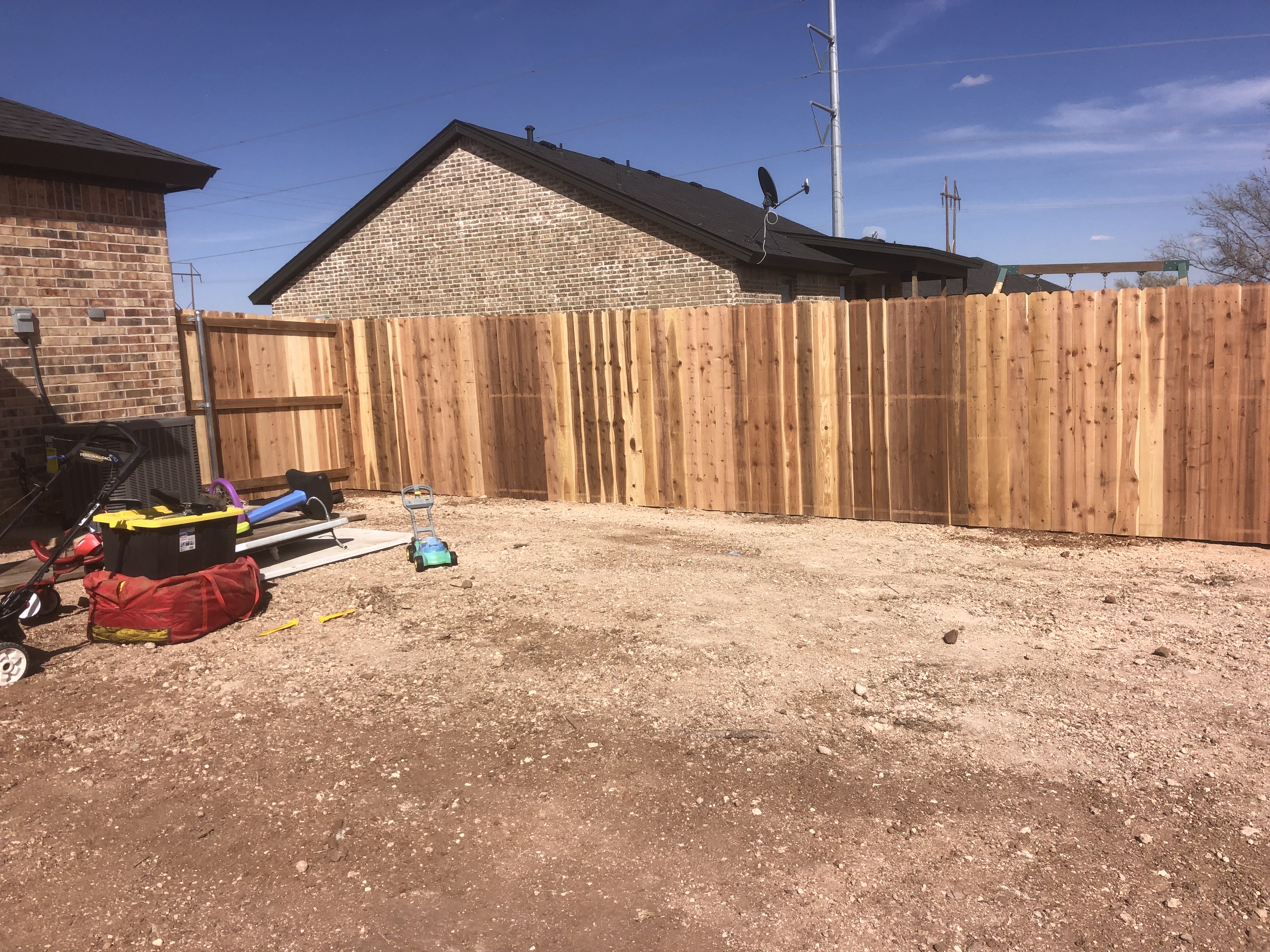 7-ft Cedar Fence - dog ear