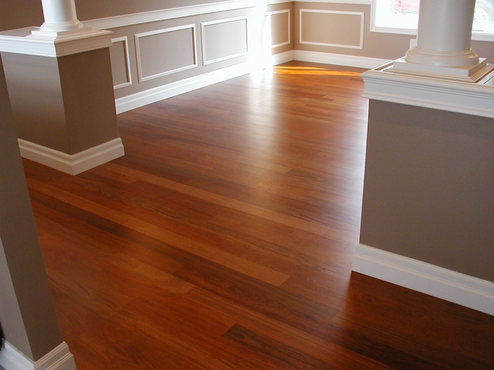 Cherry wood flooring