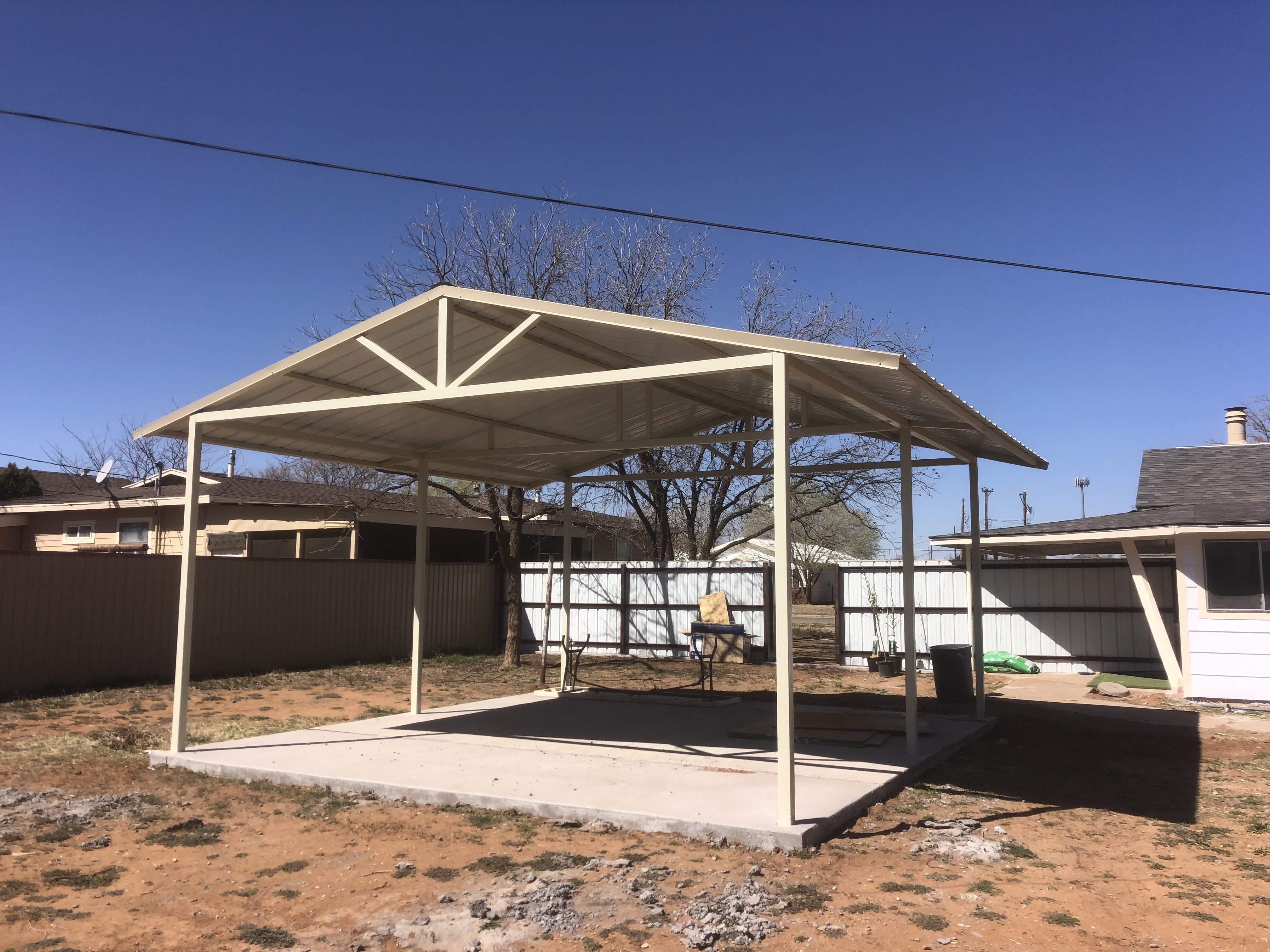 12x12 Pergola w/ concrete flooring