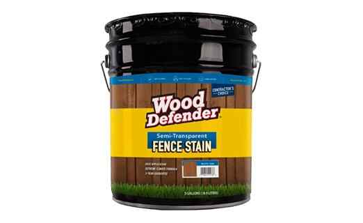 Semi-Transparent stain swatch options for cedar fencing