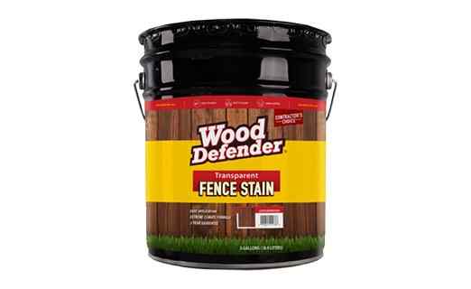 Transparent stain swatch options for cedar fencing